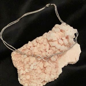 Sterling silver Infiniti charm necklace